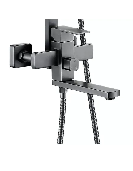 Душова система Wezer PRO16-02-GUNGREY, з виливом