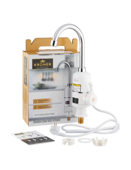 Смеситель для кухни Kroner KRM Volt - CW090, с подогревом воды