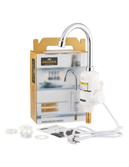 Змішувач для кухні Kroner KRM Volt - CW190FA, з підігрівом води