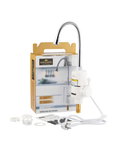 Смеситель для кухни Kroner KRM Volt - CW190RFA, с подогревом воды