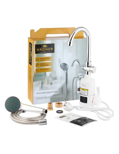 Смеситель для ванны Kroner KRM Volt - CW190RFA, с подогревом воды