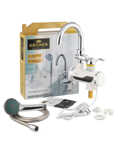 Змішувач для ванни Kroner KRM Volt - CW191MDS, з підігрівом води