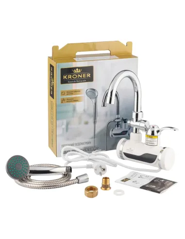 Смеситель для ванны Kroner KRM Volt - CW191WMDS, с подогревом воды