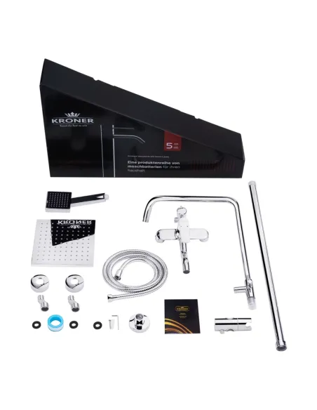 Душевая система Kroner KRP Armada - C064Q, с изливом