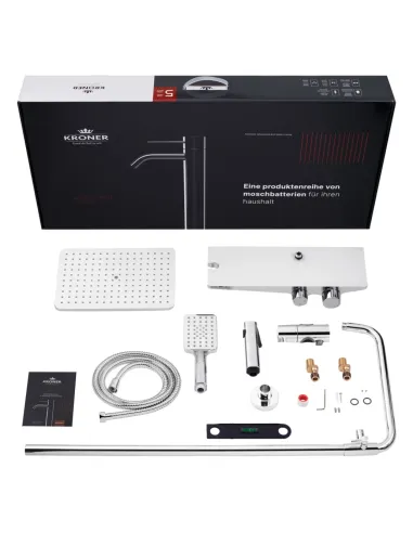 Душевая система Kroner KRP Armada - W066, с изливом