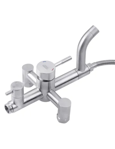 Душевая система Kroner KRP Edelstahl Klassisch - ESG063, с изливом