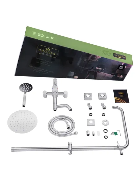 Душева система Kroner KRP Edelstahl Klassisch - ESG063, з виливом