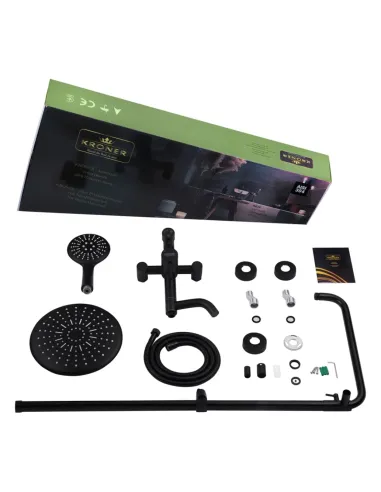 Душева система Kroner KRP Edelstahl Klassisch - SCH063, з виливом