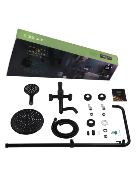 Душева система Kroner KRP Edelstahl Klassisch - SCH063, з виливом