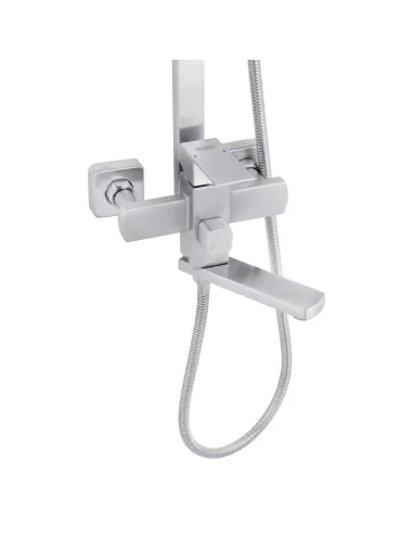 Душевая система Kroner KRP Edelstahl Kubus - ESG063, с изливом