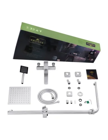 Душева система Kroner KRP Edelstahl Kubus - ESG063, з виливом