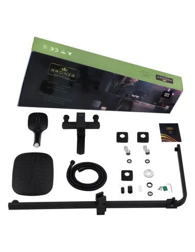 Душева система Kroner KRP Edelstahl Kubus - SCH063, з виливом