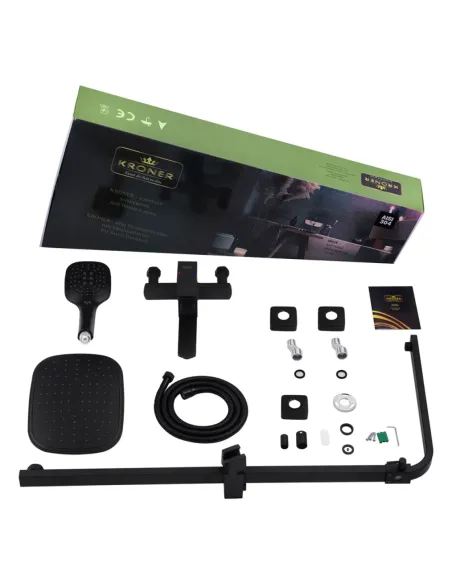 Душева система Kroner KRP Edelstahl Kubus - SCH063, з виливом