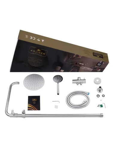 Душевая система Kroner KRP Edelstahl Klassisch - ESG231 Flex, без излива