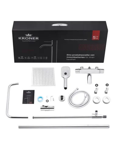 Душевая система Kroner KRP Makon - C063, с изливом
