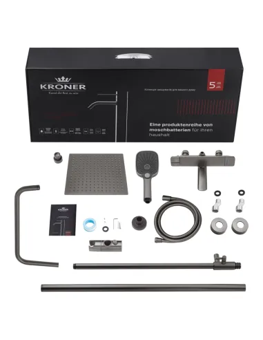 Душевая система Kroner KRP Makon - GRP063, с изливом