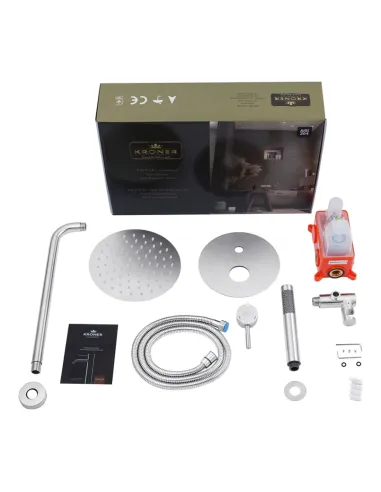 Душова система Kroner KRP Edelstahl Klassisch - ESG082, прихованого монтажу