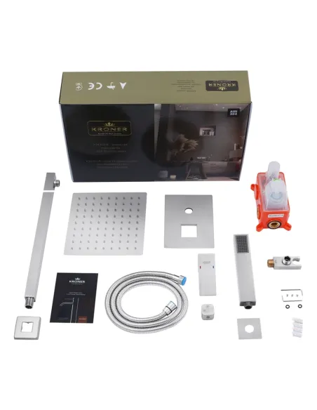 Душова система Kroner KRP Edelstahl Kubus - ESG082, прихованого монтажу