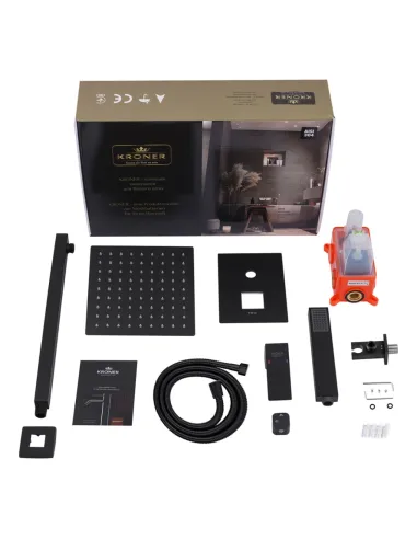 Душова система Kroner KRP Edelstahl Kubus - SCH082, прихованого монтажу