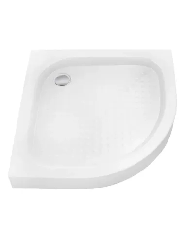 Душова кабіна з низьким піддоном Kroner KRP Harz - CFG 90x90 см, напівкругла