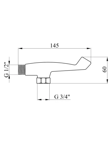 Держатель для ручного душа Kroner KRM - C919