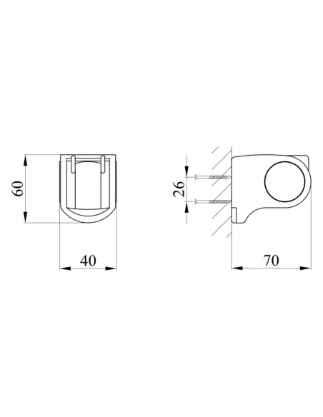 Тримач для ручного душу Kroner KRM - C923