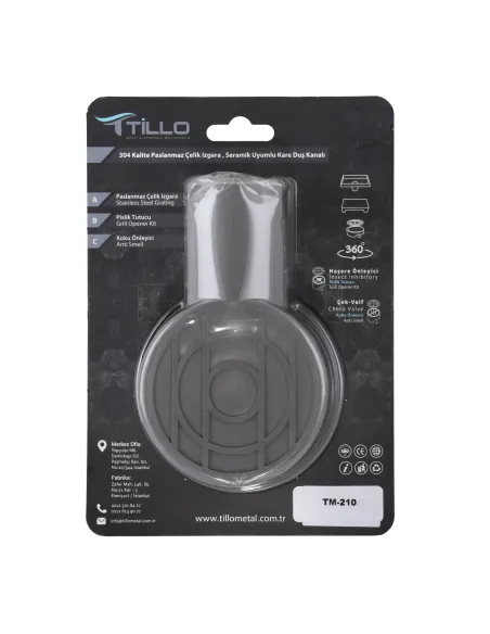 Каналізаційний горизонтальний трап Tillo TM210 100 х 100 мм, сухий затвор купити у Дніпрі та Києві - ціна від КТУ