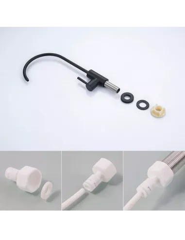 Кран для фильтра воды Wezer EKO4F-13 черный