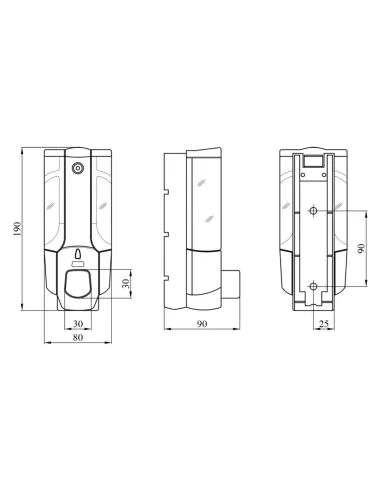 Дозатор рідкого мила Kroner KRM Rizze - ACP403