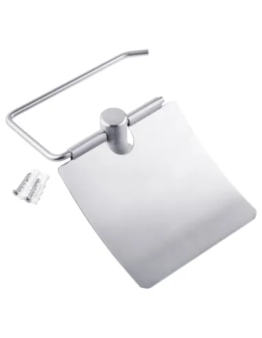 Держатель туалетной бумаги Kroner KRP Edelstahl Klassisch - ESG3703, с крышкой