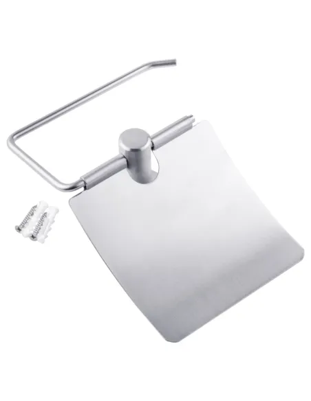 Держатель туалетной бумаги Kroner KRP Edelstahl Klassisch - ESG3703, с крышкой