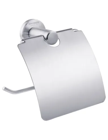 Держатель туалетной бумаги Kroner KRP Edelstahl Klassisch - ESG3703, с крышкой