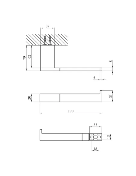 Держатель туалетной бумаги Kroner KRP Edelstahl Kubus - SCH3903-2