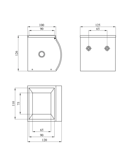 Держатель туалетной бумаги Kroner KRM Rizze - ACC300