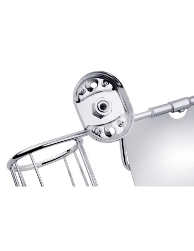 Тримач туалетного паперу Kroner KRM Elbe - ACC2903-1, з кришкою та тримачем для освіжувача повітря