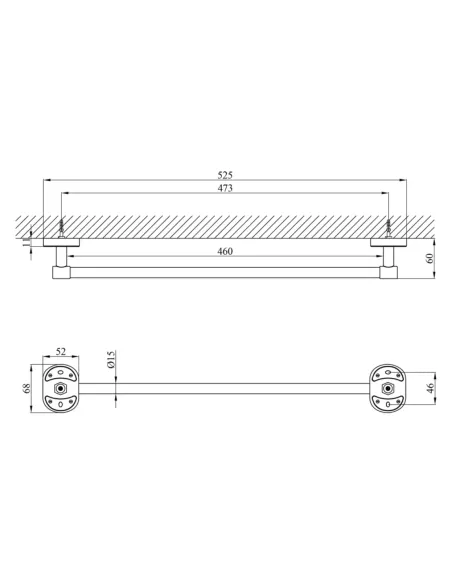 Полотенцедержатель Kroner KRM Elbe - ACC2901-1