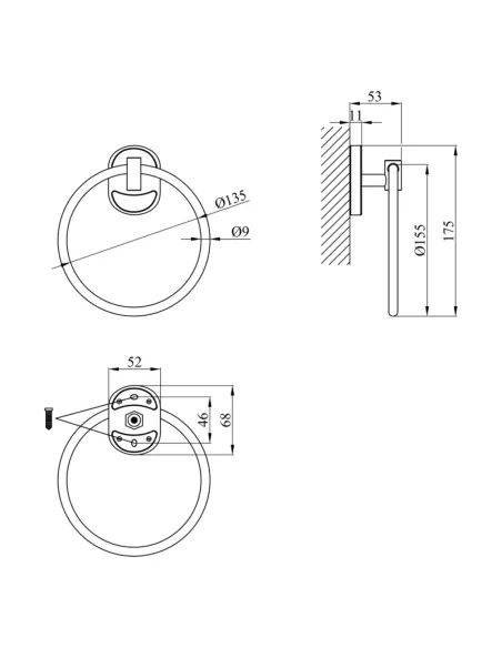Рушникотримач Kroner KRM Elbe - ACC2904
