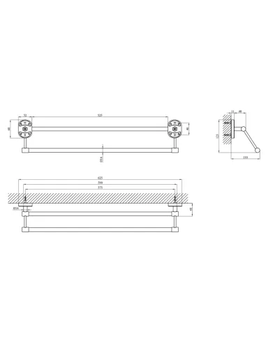 Рушникотримач Kroner KRM Elbe - ACC2909