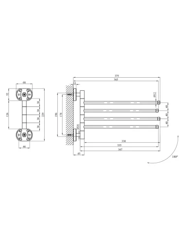 Полотенцедержатель Kroner KRM Elbe - ACC2914