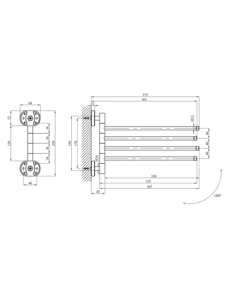 Рушникотримач Kroner KRM Elbe - ACC2914