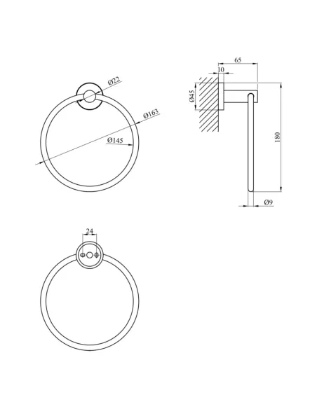 Рушникотримувач Kroner KRP Edelstahl Klassisch - ESG3704
