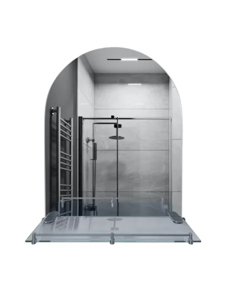 Зеркало для ванной Kroner KRM Belantis - ACS703 с полкой, 690х500х110 мм