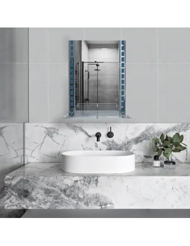 Зеркало для ванной Kroner KRM Belantis - ACS706 с полкой, 700х500х105 мм