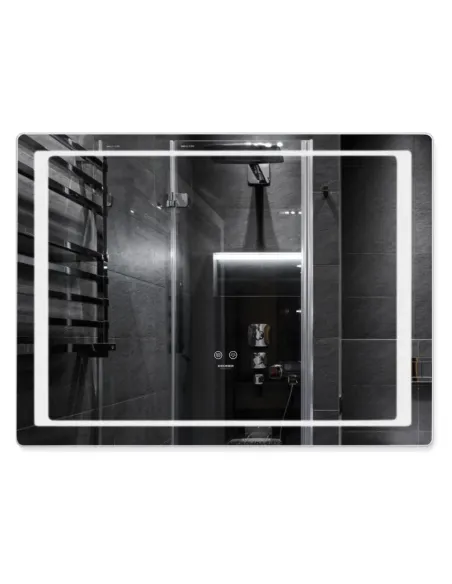 Зеркало для ванной Kroner KRP Spiegel HR2 - 10070 с LED-подсветкой и антизапотеванием