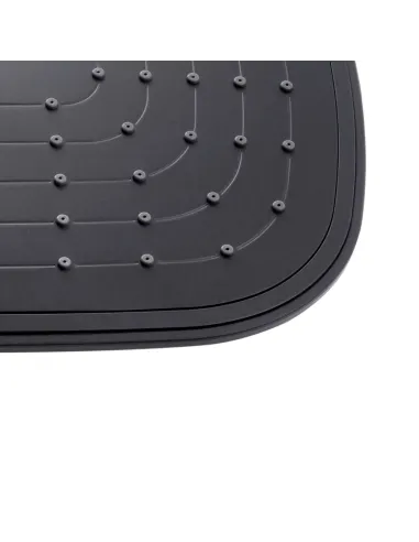 Лійка тропічний душ Kroner KRP Edelstahl Kubus - SCH704, чорна