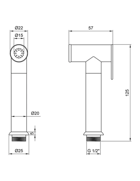 Лейка для гигиенического душа Kroner KRM - C710
