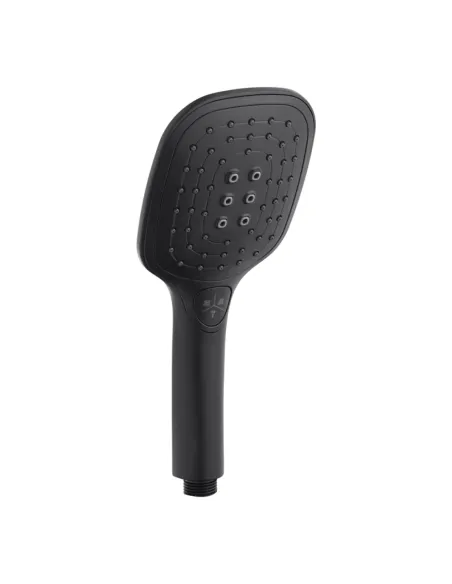 Лійка для ручного душу Kroner KRP Edelstahl Kubus - SCH700, 120х106 мм, 3 режими, чорна