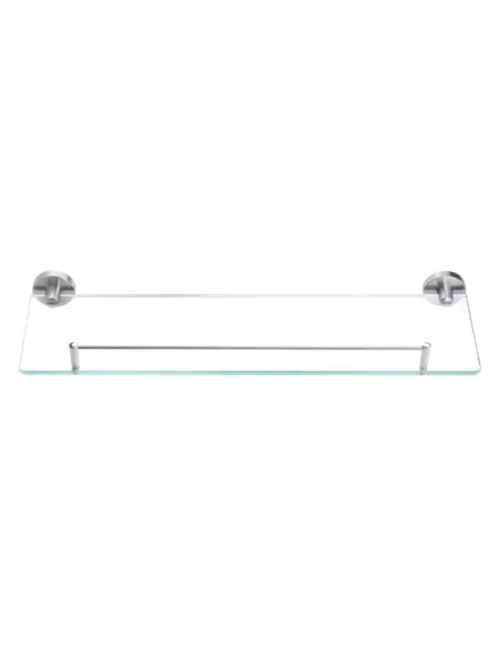 Полиця для ванної кімнати Kroner KRP Edelstahl Klassisch - ESG3707, нержавіюча сталь, скло