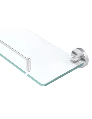 Полиця для ванної кімнати Kroner KRP Edelstahl Klassisch - ESG3707, нержавіюча сталь, скло