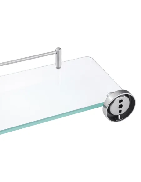 Полка для ванной Kroner KRP Edelstahl Klassisch - ESG3707, нержавеющая сталь, стекло